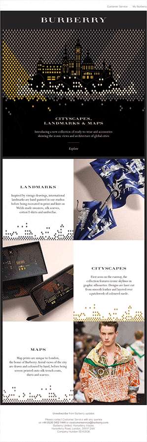 Designing for email-Burberry GIF Designing for email-Burberry GIF