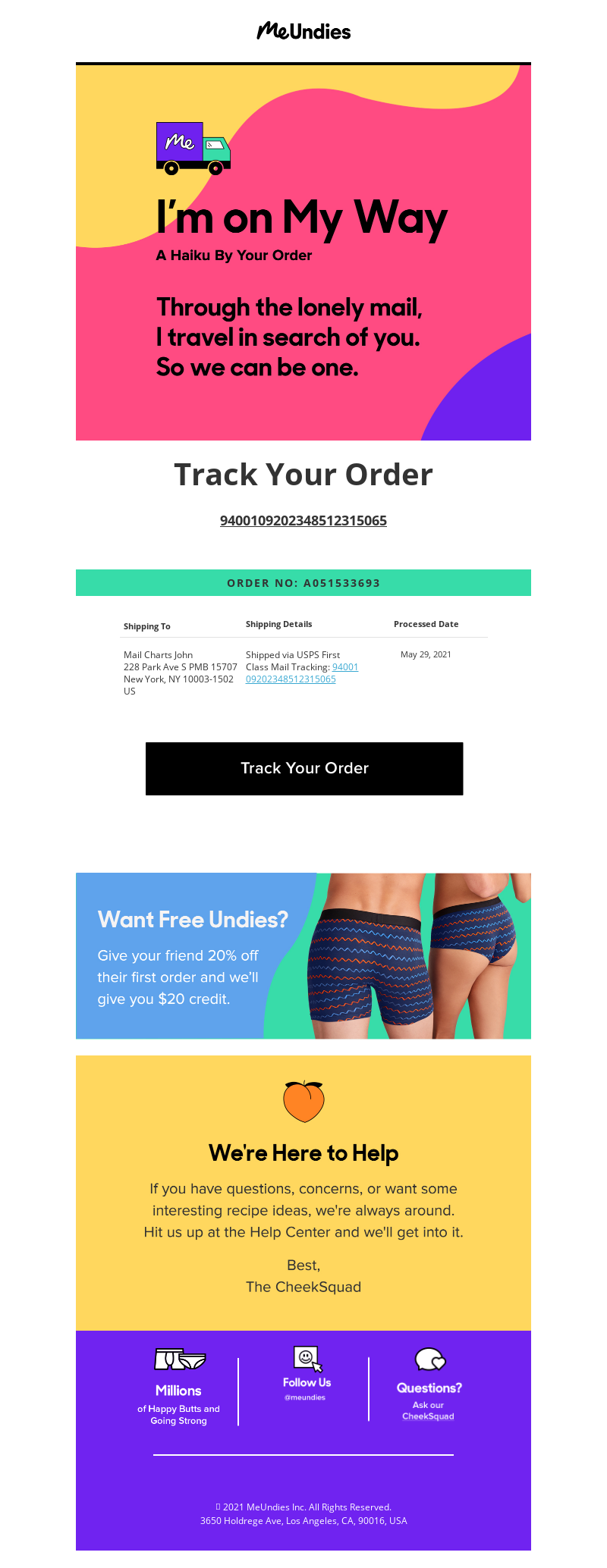 Shipping Status Confirmation Emails