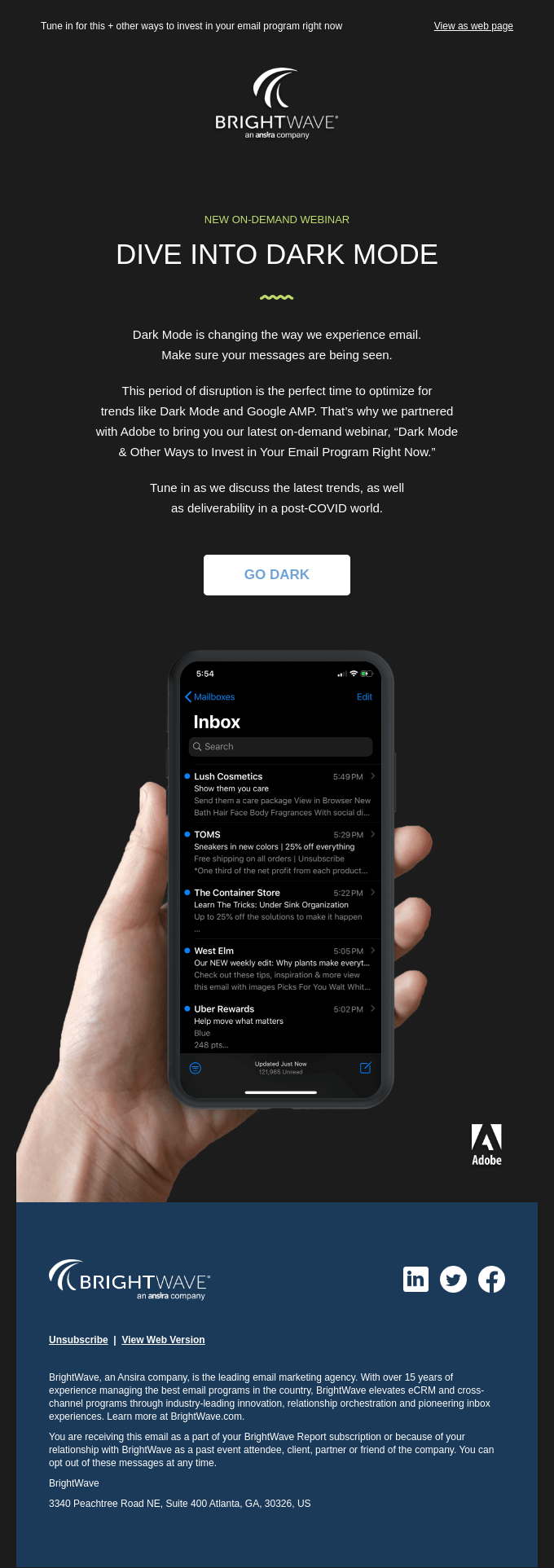 Emails in Dark Mode