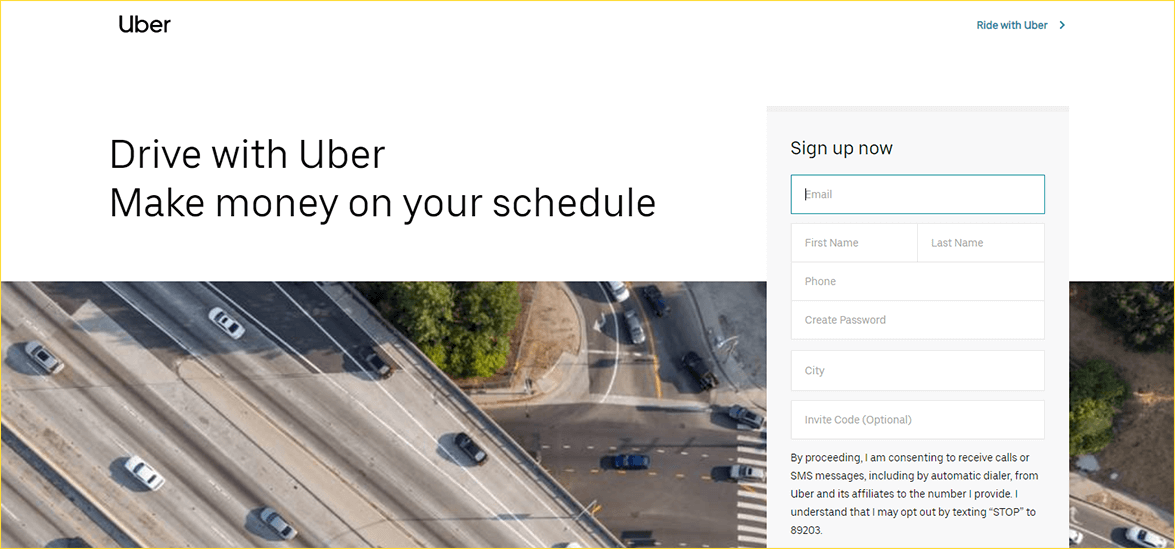 Landing Page Design Example 3