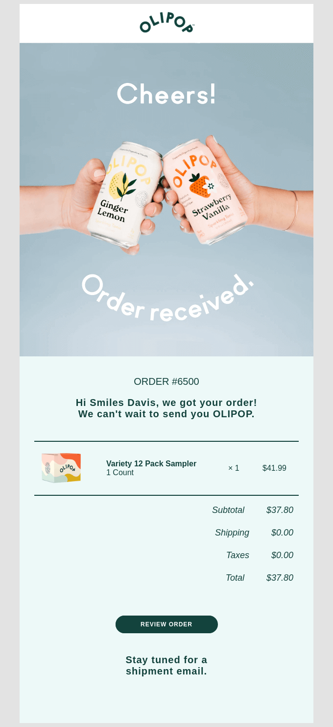 email by OLIPOP