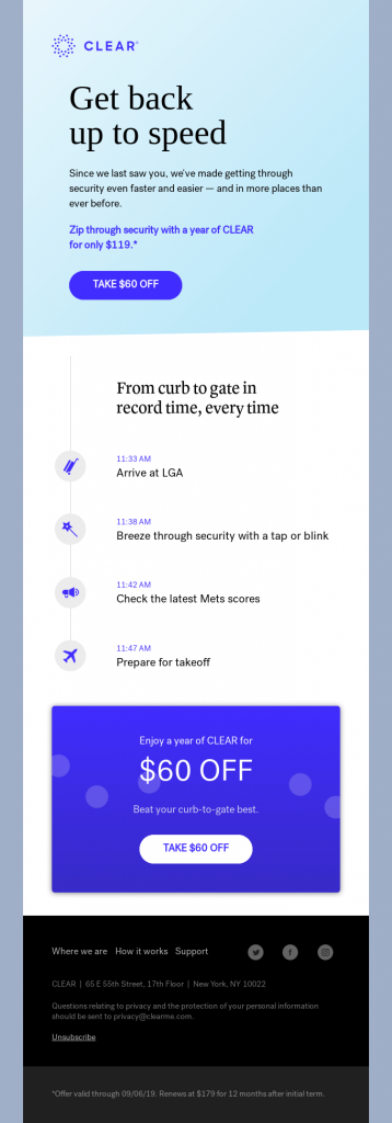Clear- Re-engagement email