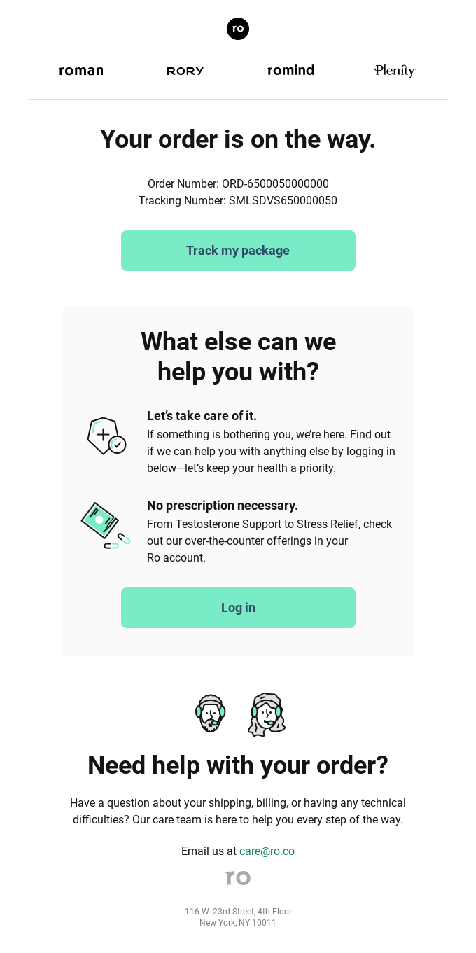 customer service email example by Roman